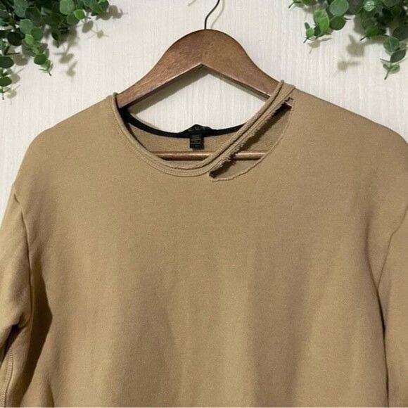 ALALA Cypher Sweatshirt Destroyed and Distressed Tan Size Small - Picture 5 of 13